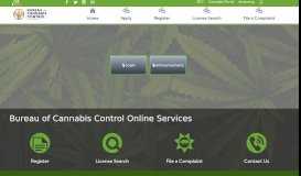 
							         Bureau of Cannabis Control								  
							    