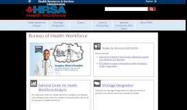 
							         Bureau of Health Workforce |								  
							    