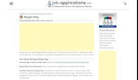 
							         Burger King Application: Jobs & Careers Online - Job-Applications.com								  
							    