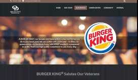 
							         BURGER KING ® Salutes Our Veterans - Quality Dining								  
							    