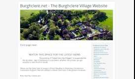
							         Burghclere Home Page								  
							    