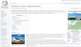 
							         Burnham-on-Sea Lifeboat Station - Wikipedia								  
							    