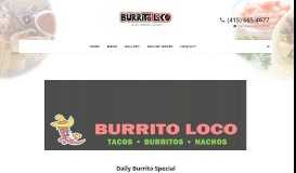 
							         Burrito Loco - TACOS, BURRITOS, NACHOS								  
							    