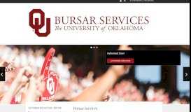 
							         Bursar - University of Oklahoma								  
							    