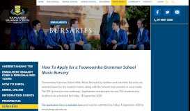 
							         Bursaries | Toowoomba Grammar School								  
							    