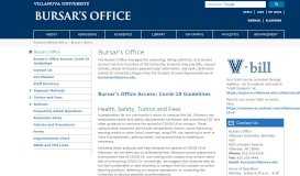
							         Bursar's Office | Villanova University								  
							    