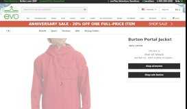 
							         Burton Portal Jacket | evo								  
							    