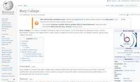 
							         Bury College - Wikipedia								  
							    