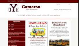 
							         Bus Information - Cameron Independent School District								  
							    
