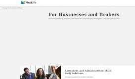 
							         Business and Brokers | MetLife								  
							    