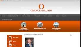 
							         Business and Finance • Departments - Orangefield ISD								  
							    