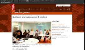 
							         Business and management studies - The British Library								  
							    