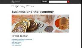 
							         Business and the economy | GOV.WALES								  
							    