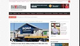 
							         Business as Usual for Ace Canada, Regardless of RONA-Lowe's Deal ...								  
							    