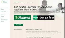 
							         Business Car Rental Program | National Car Rental								  
							    