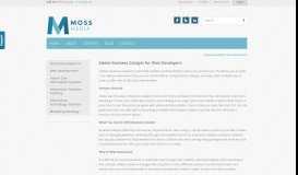 
							         Business Catalyst Reseller Information - Moss Media								  
							    