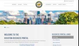 
							         Business - City of Houston								  
							    