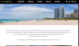 
							         Business | City of Miami Beach								  
							    