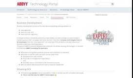 
							         Business Development [Technology Portal] - ABBYY OCR & NLP								  
							    