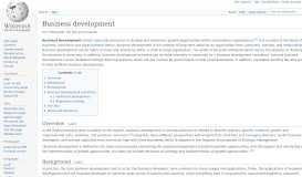 
							         Business development - Wikipedia								  
							    