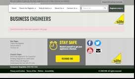 
							         Business Engineers - Gas Safe Register								  
							    