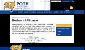 
							         Business & Finance – Business Services – Poth ISD								  
							    