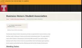 
							         Business Honors Student Association | Student Professional ...								  
							    