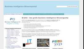
							         Business Intelligence Wissensportal								  
							    