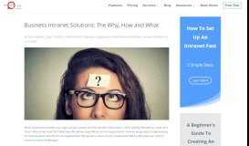
							         Business Intranet Solutions: The Why, How and What - MyHub Intranet								  
							    