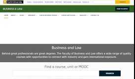 
							         Business & Law | Curtin University, Perth, Western Australia								  
							    