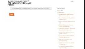 
							         Business Loans Auto Car Insurance Finance Forex: Home ...								  
							    