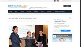 
							         Business made easier via MalaysiaBiz Portal | Borneo Post Online								  
							    
