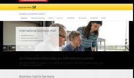 
							         Business mail - use our international network | Deutsche Post Europe								  
							    