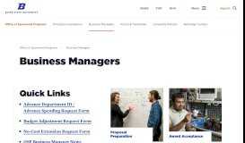 
							         Business Managers - Office of Sponsored Programs								  
							    