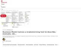 
							         Business Model Canvas example of BMC for : a Job-Portal Service ...								  
							    