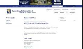 
							         Business Office - Butler Area School District								  
							    