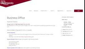
							         Business Office - CityU Portal - City University of Seattle								  
							    