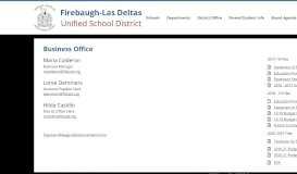 
							         Business Office - Firebaugh-Las Deltas Unified School District								  
							    