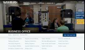 
							         Business Office - Washburn University								  
							    