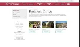 
							         Business Office | Westmont College								  
							    