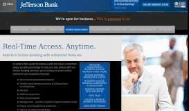 
							         Business Online & Mobile Banking | Jefferson Bank								  
							    