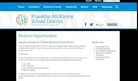 
							         Business Opportunities - Miscellaneous - Franklin-McKinley School ...								  
							    