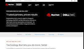 
							         Business Partners - Dell EMC and Red Hat								  
							    