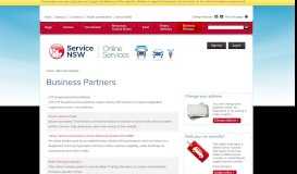 
							         Business partners - Service NSW								  
							    