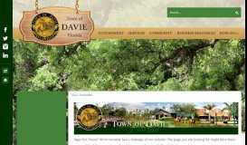 
							         Business Plan Template for a Town Department - Town of Davie								  
							    