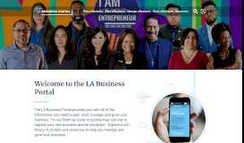 
							         Business Portal | - City of Los Angeles								  
							    