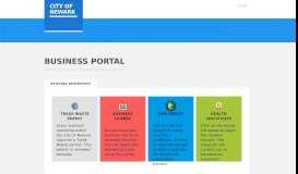 
							         Business Portal - City of Newark								  
							    