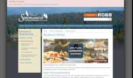 
							         Business Portal - City of Sammamish								  
							    