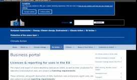 
							         Business portal | Climate Action - European Commission								  
							    