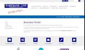 
							         Business Portal - Hartmann-Cox Chartered Accountants								  
							    